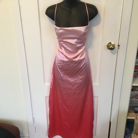 Shein pinkish like size small satin like backless res - Picture 1 of 4